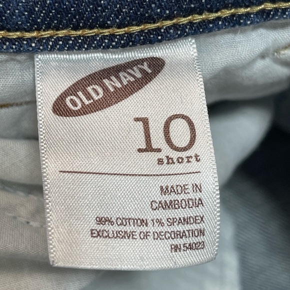 Old Navy Sweetheart mid rise blue denim jeans women’s size 10 Short - Picture 15 of 16